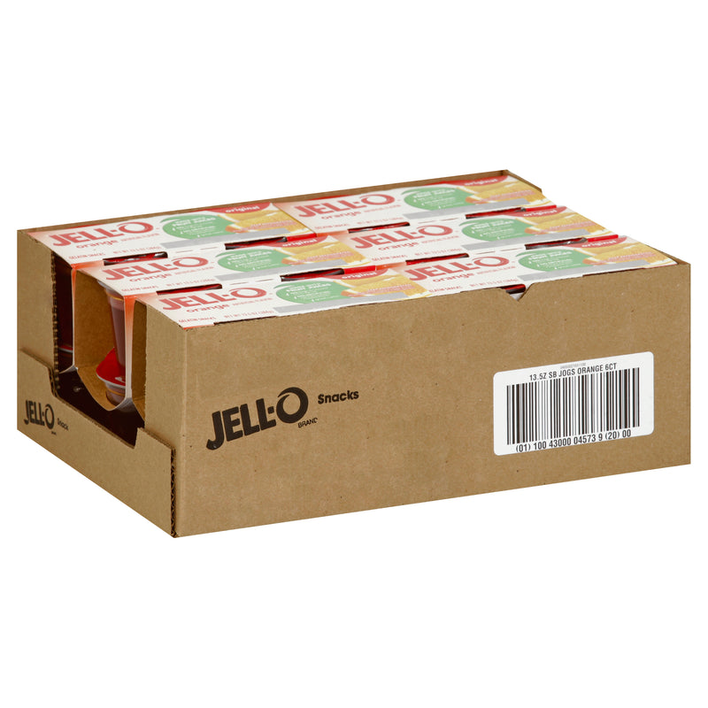 Jell-O Ready To Eat Orange Gelatin, 13.5 Ounce Size - 6 Per Case.