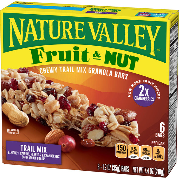 Nature Valley™ Chewy Trail Mix Bar Fruit& Nut7.4 Ounce Size - 12 Per Case.