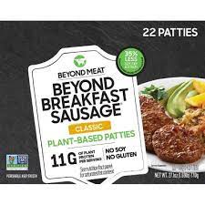 Beyond Meat Beyond Breakfast Sausage Plant Based Patties 1.63 Ounce Size - 90 Per Case.