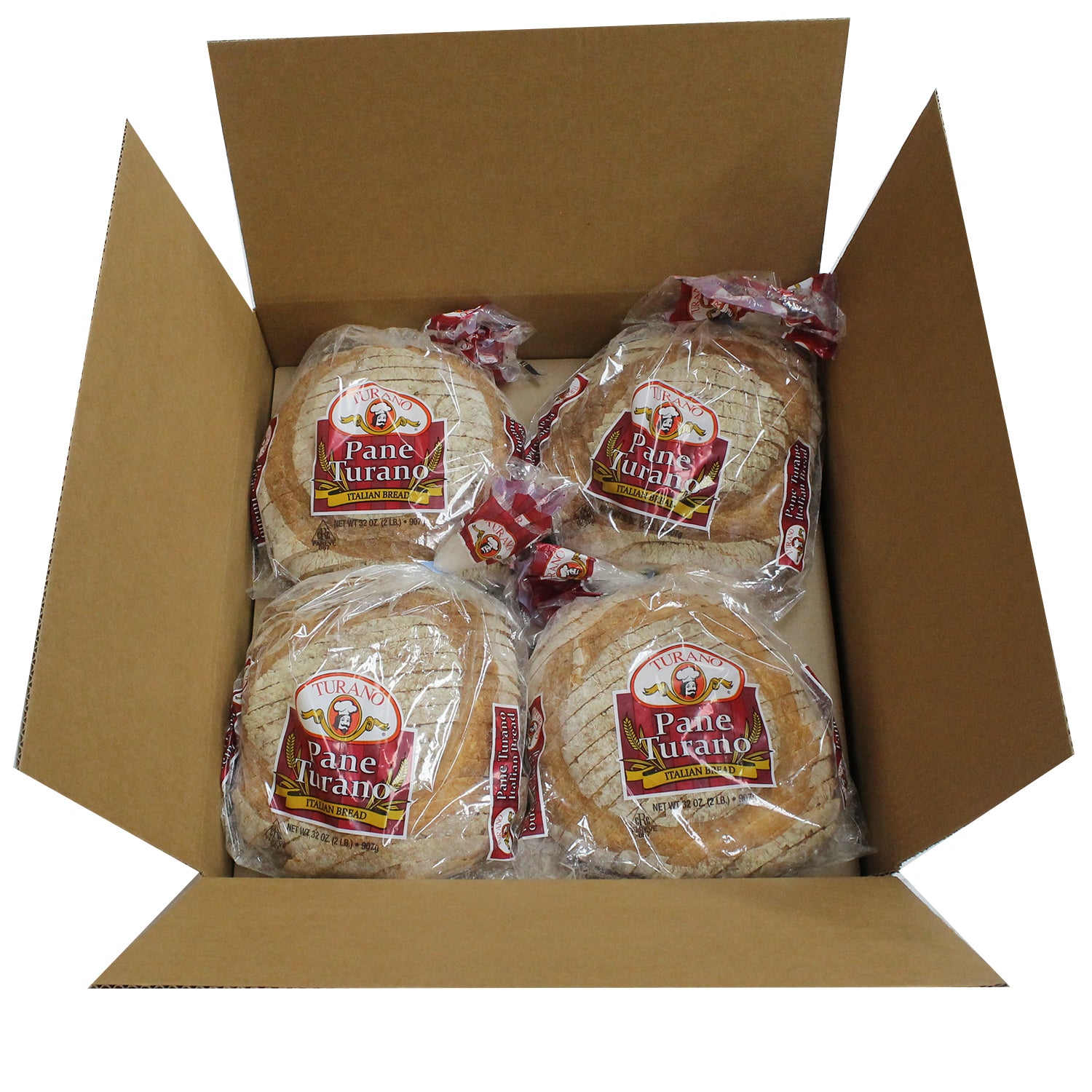 Pane Turano Sliced 32 Ounce Size - 8 Per Case.