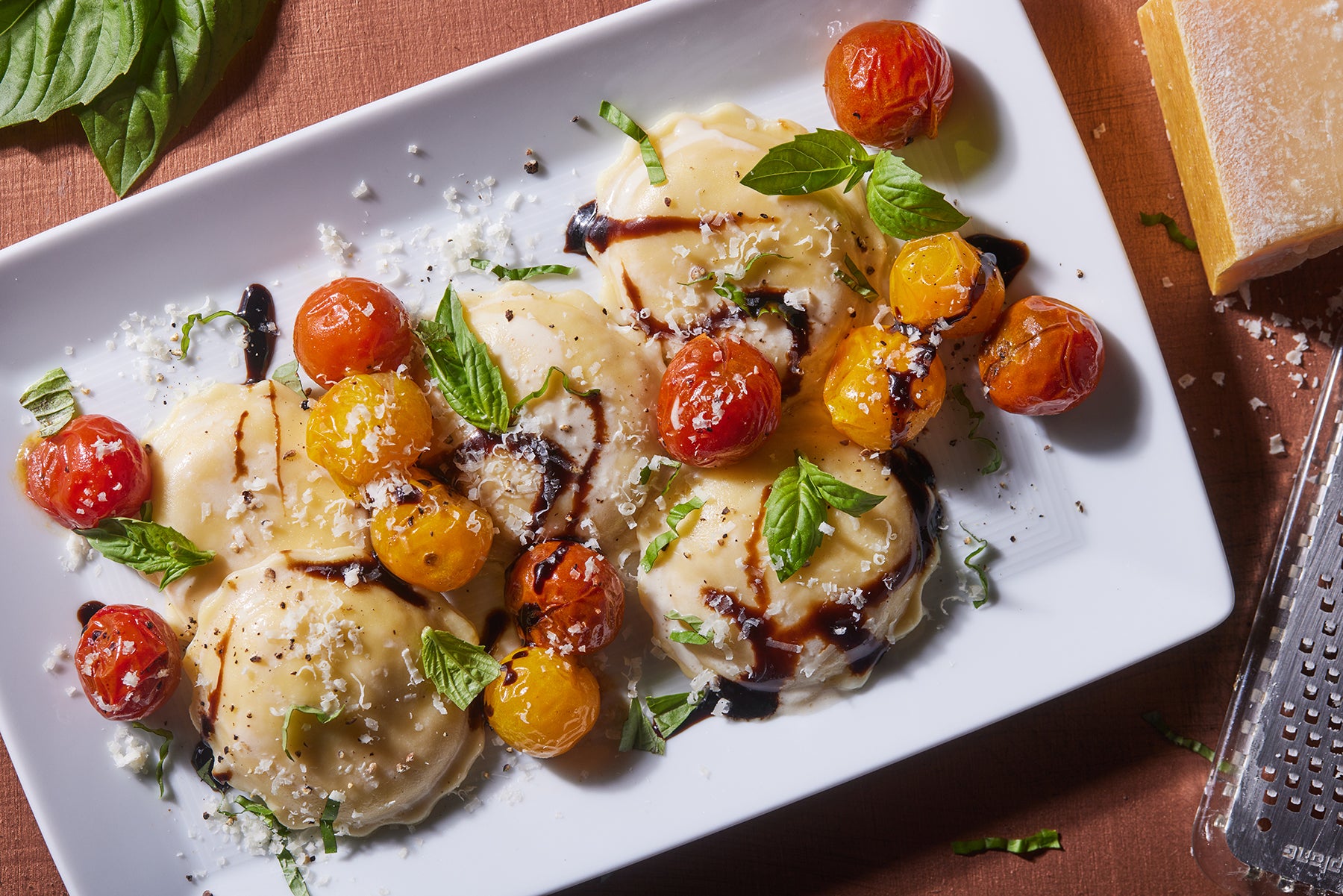 Celentano Wavy Hexagon Four Cheese Ravioli 3 Pound Each - 2 Per Case.