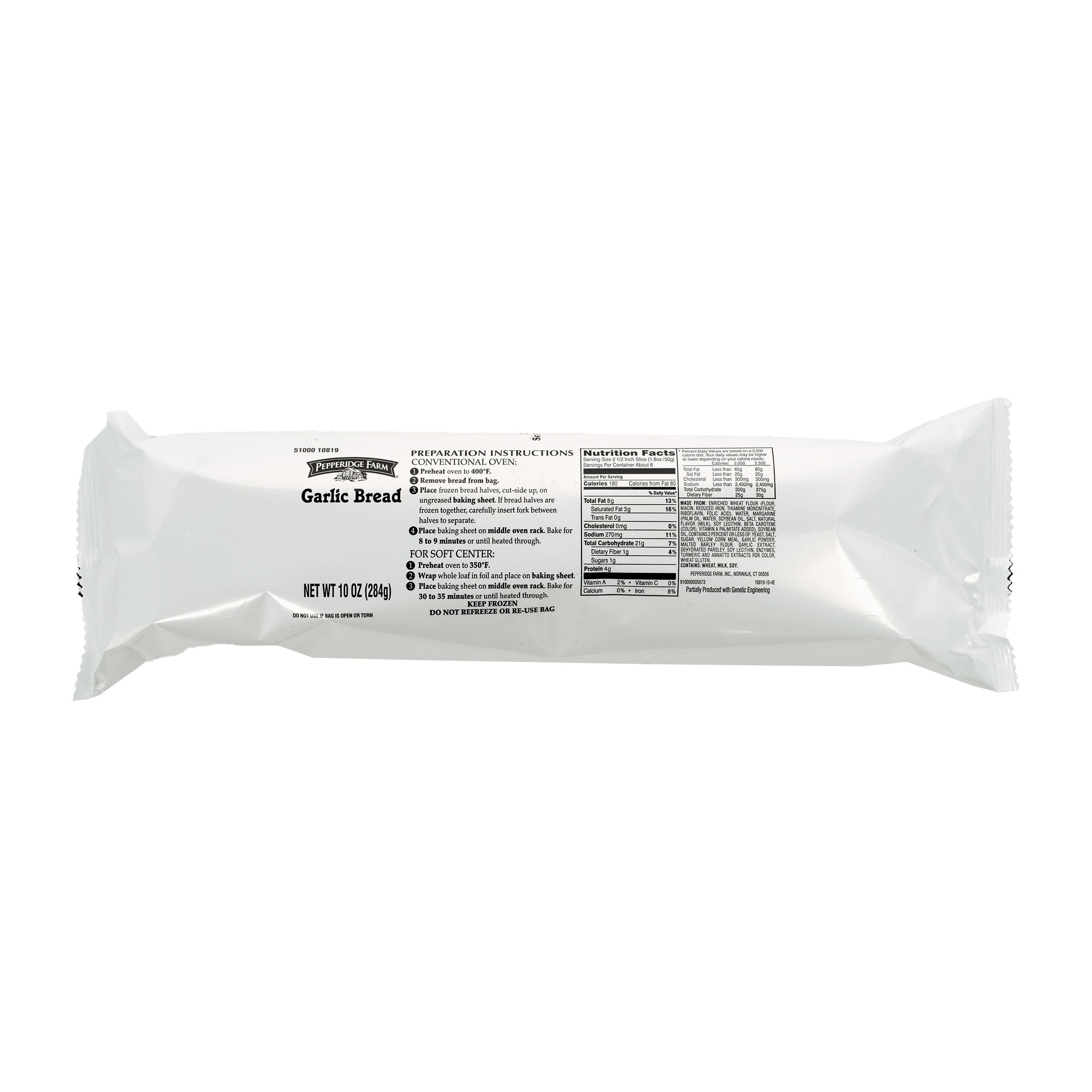Traditional Garlic Bread 10 Ounce Size - 12 Per Case.