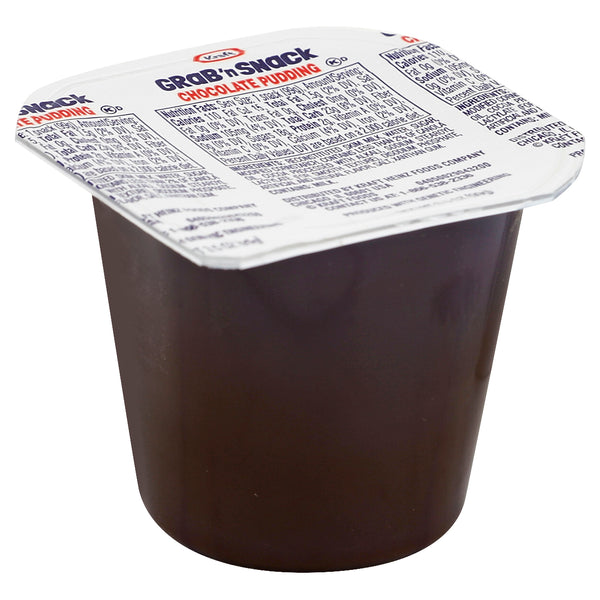 KRAFT GRAB 'N SNACK Chocolate Pudding 3.5 Ounce Cups (4/12 Count)