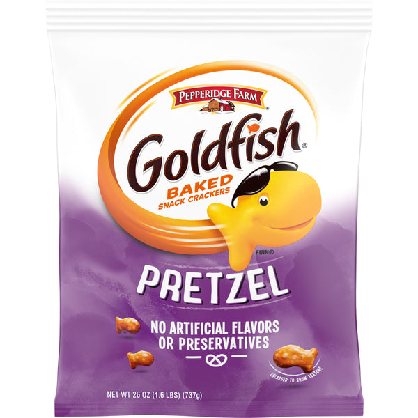 Pepperidge Farms Goldfish Pretzels Flavor Bulk 26 Ounce Size - 6 Per Case.