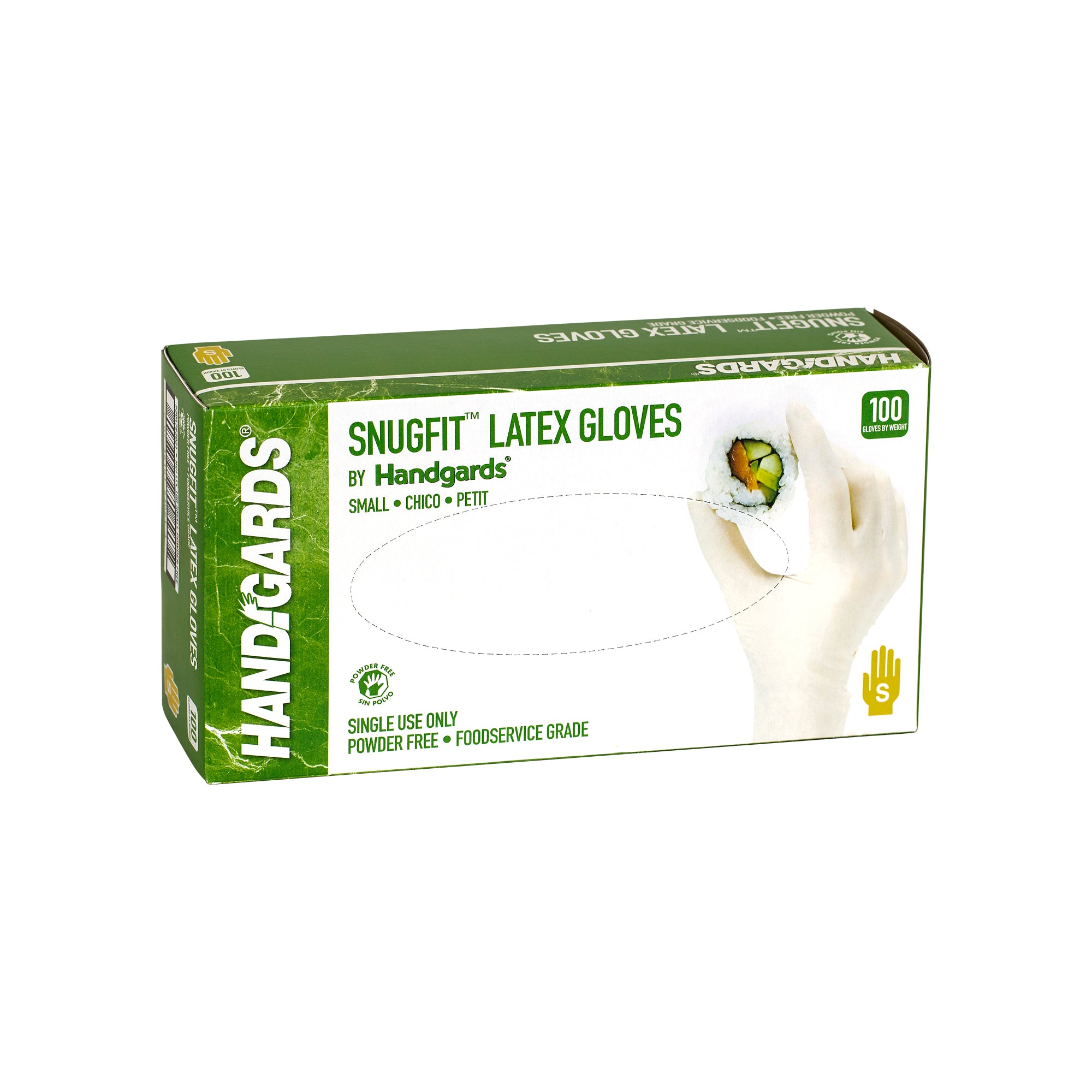 Glove Latex Powder Free Small 100 Each - 4 Per Case.