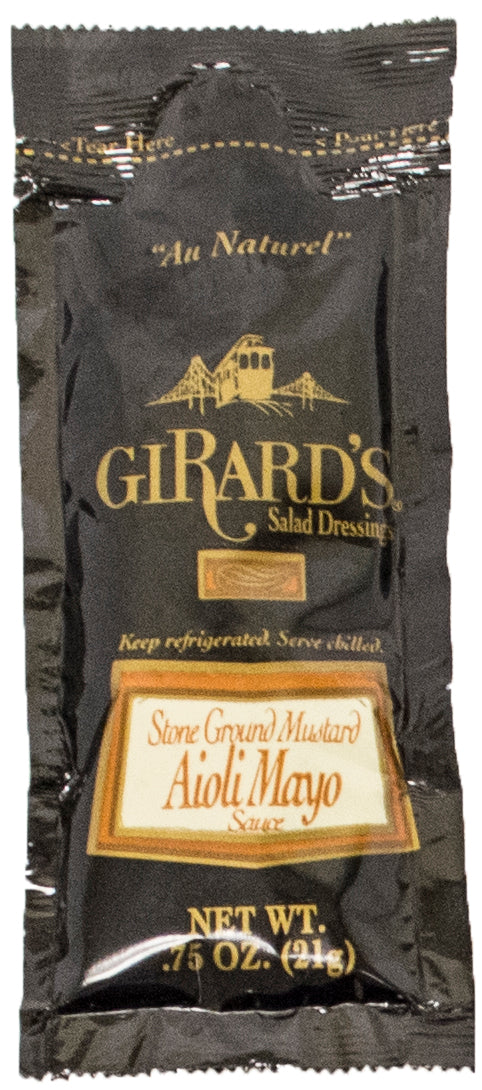 Girard's Stone Ground Mustard Mayonnaise Sauce, 0.75 Ounces- 240 Per Case