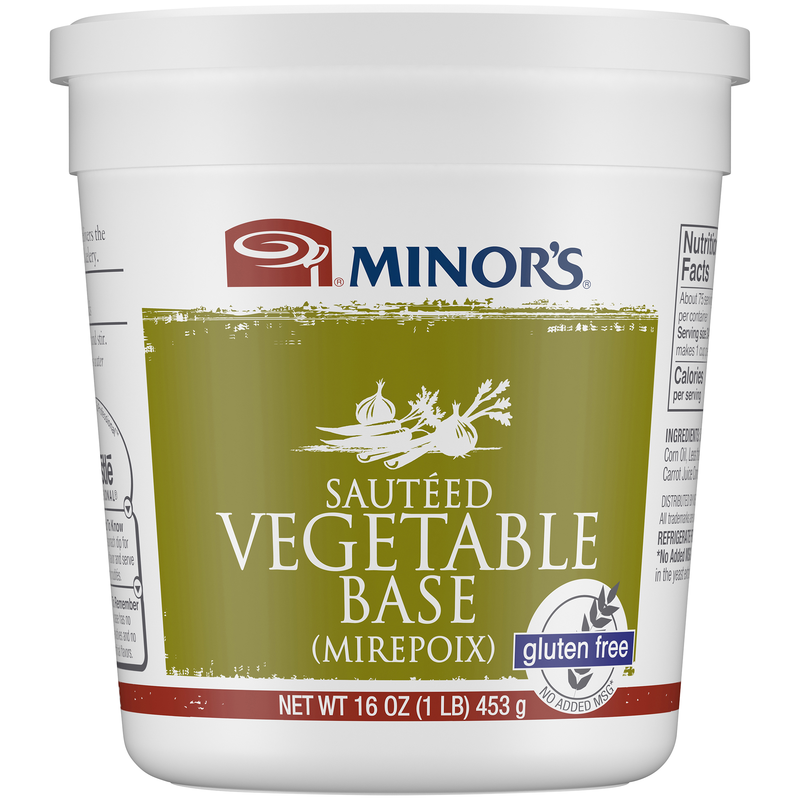 Minor's Sauteed Vegetable Base (mirepoix) (noadded Msg) Gluten Free 1 Pound Each - 6 Per Case.