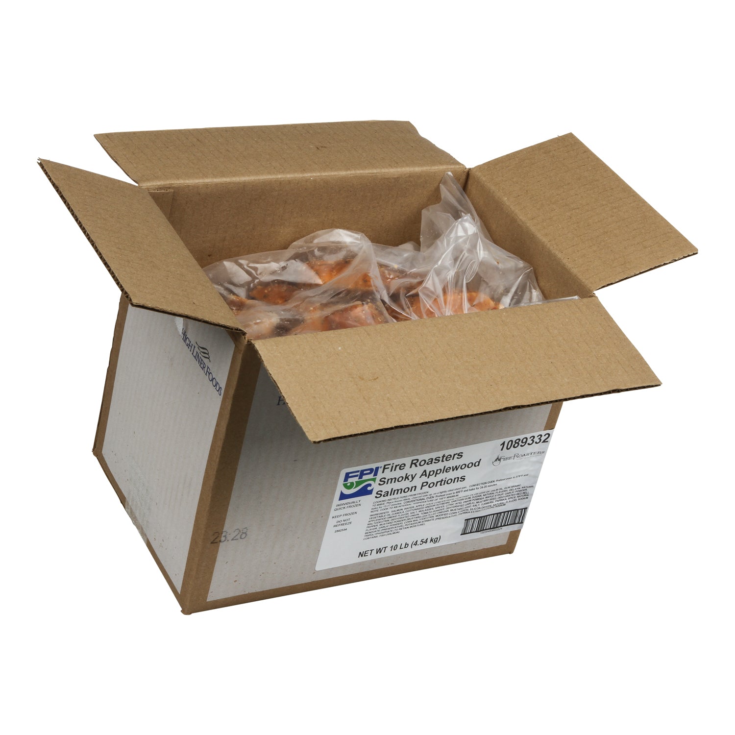 Fire Roasters Smoky Applewood Salmonportions 10 Pound Each - 1 Per Case.