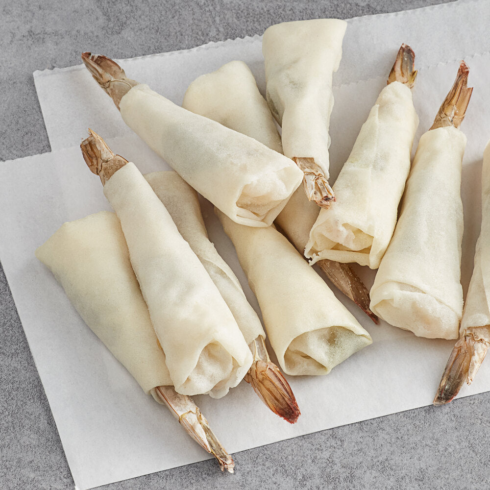 Shrimp Wraps Vannamei Finished Countfrozen 50 Each - 2 Per Case.