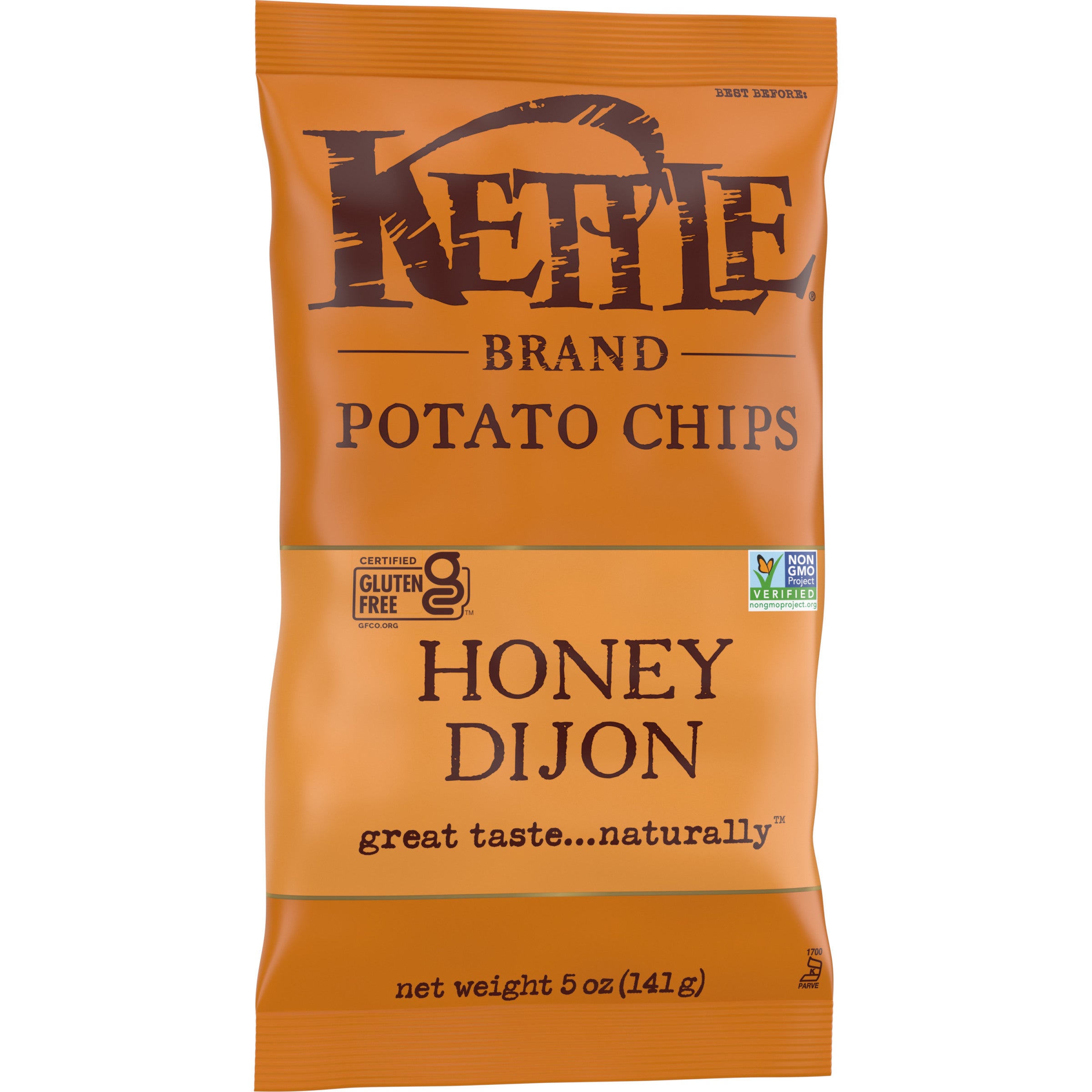 Kettle Brand Potato Chips Honey Dijon Kettlechips 5 Ounce Size - 15 Per Case.