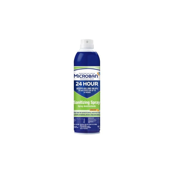 Microban Aerosol Spray 15 Ounce Size - 6 Per Case.
