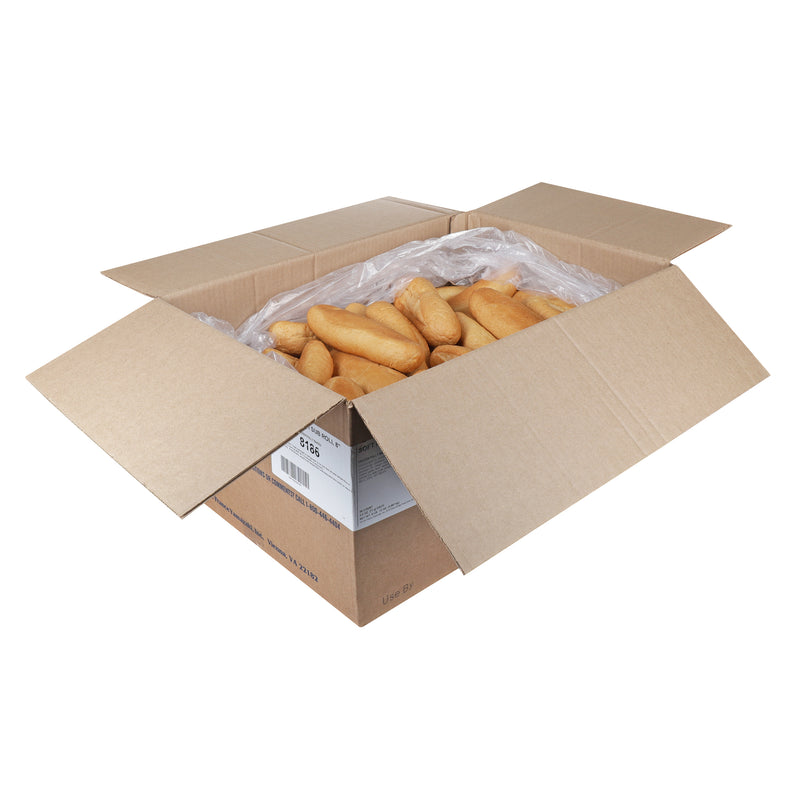 Sub Rolls Soft French 8" 2.5 Ounce Size - 56 Per Case.