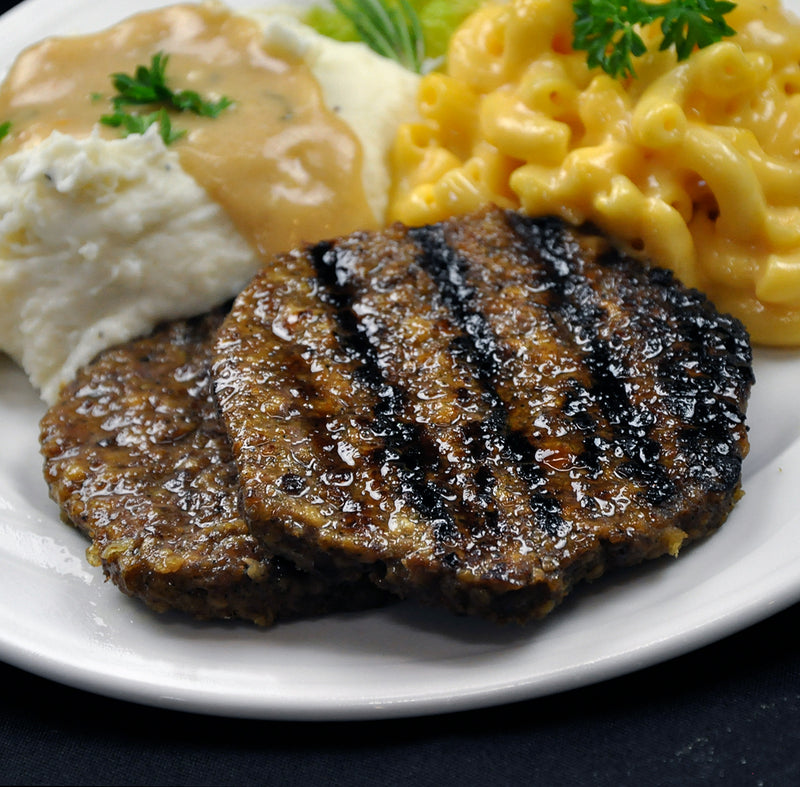 Beef Steak Salisbury 4 Ounce Size - 40 Per Case.