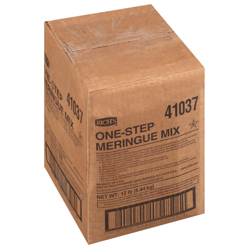 One Step Meringue Mix 12 Pound Each - 1 Per Case.