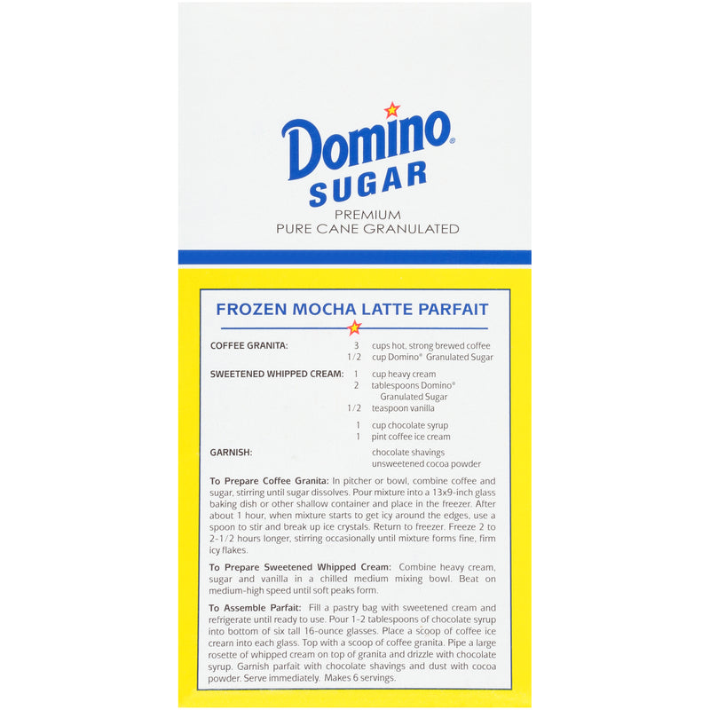 Domino Cane Sugar Granulated 1 Pound Each - 24 Per Case.