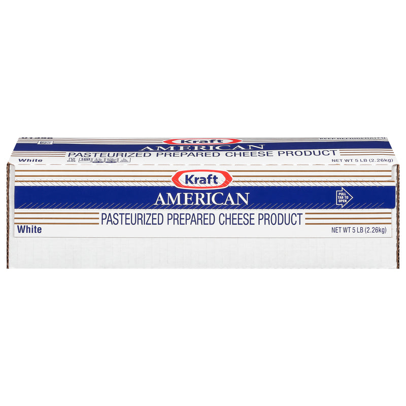 KRAFT American White Cheese 5 lb. Loaf 4 Per Case
