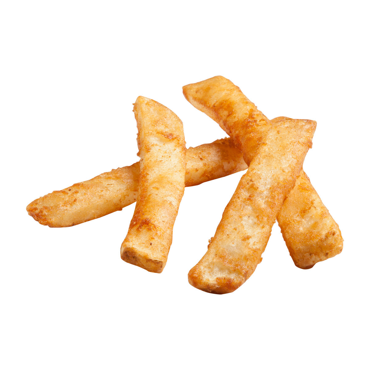 Simplot Bent Arm Ale 4"x2" Beer Batteredentree Cut Fries Skin On 5 Pound Each - 6 Per Case.