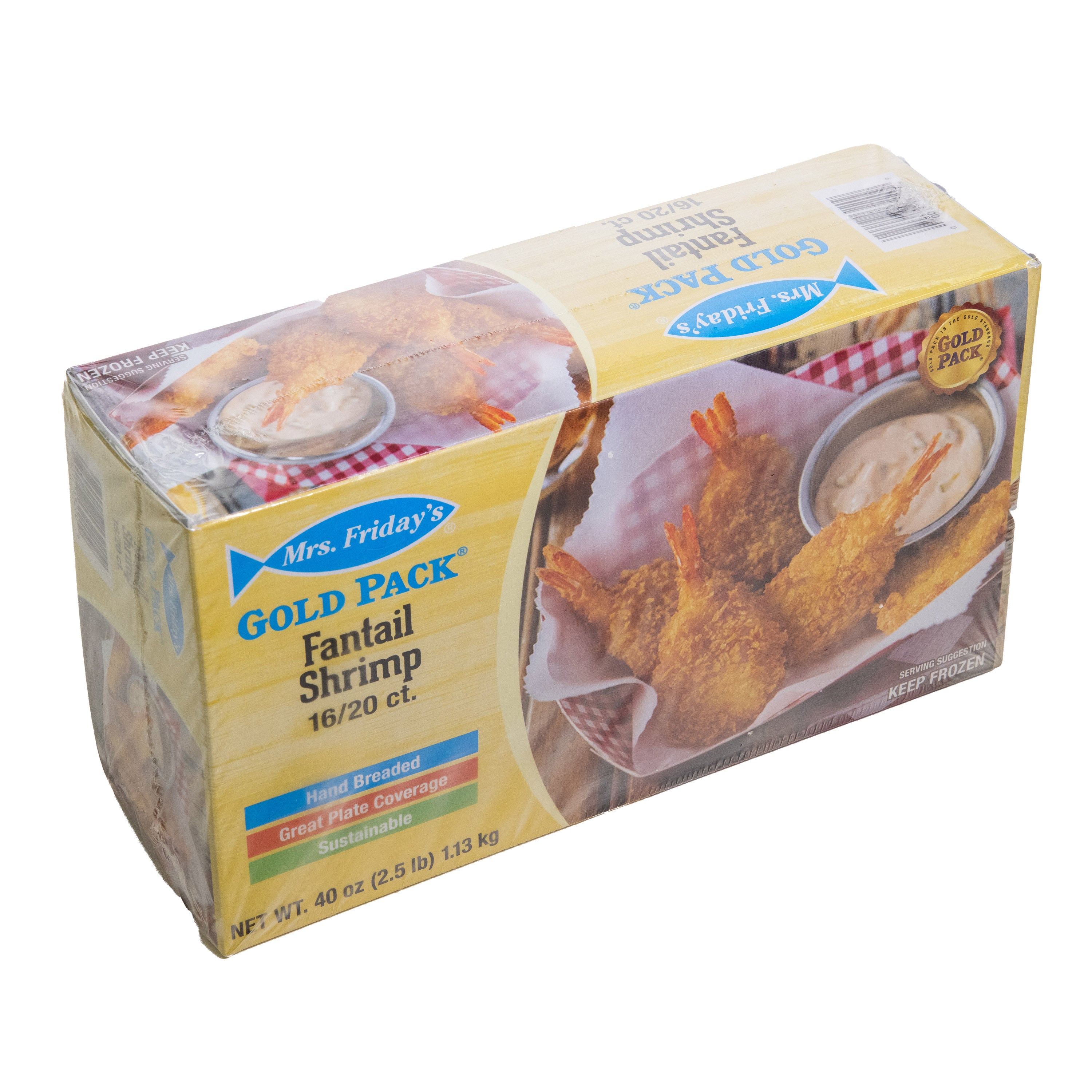 Mrsf Gold Fntl Shrimp 2.5 Pound Each - 6 Per Case.
