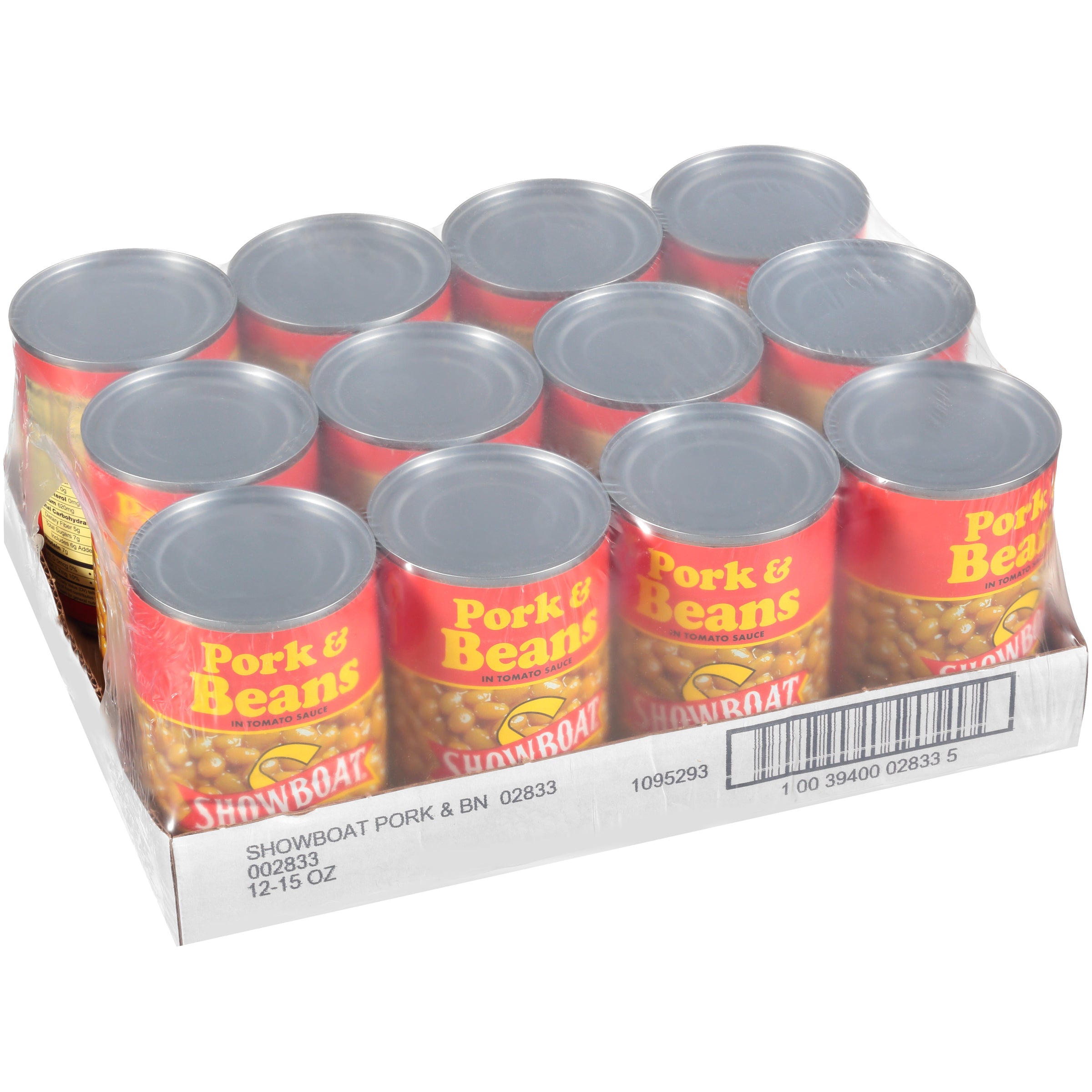 Bean Showboat Pork & Beans 15 Ounce Size - 12 Per Case.