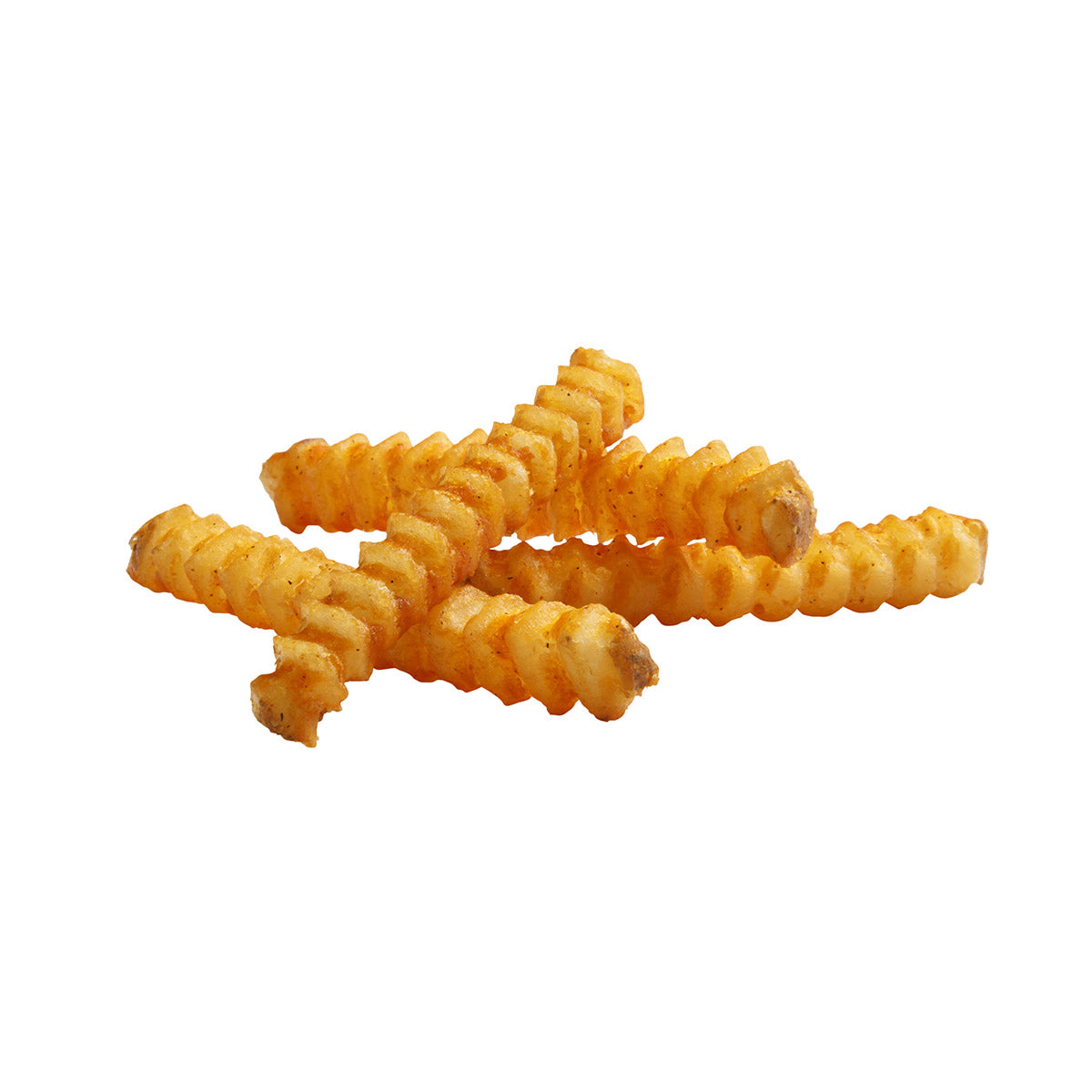 Simplot Seasonedcrisp Delivery 2" Savory Battered Deep V8 Crinkle Cut Fries Skin On 5 Pound Each - 6 Per Case.