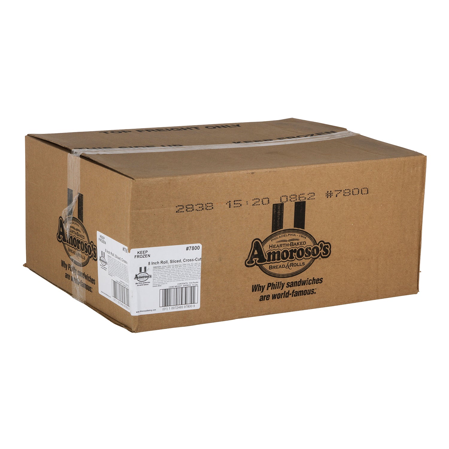 Amoroso's Baking Company In Roll Philly 6 Count Packs - 10 Per Case.