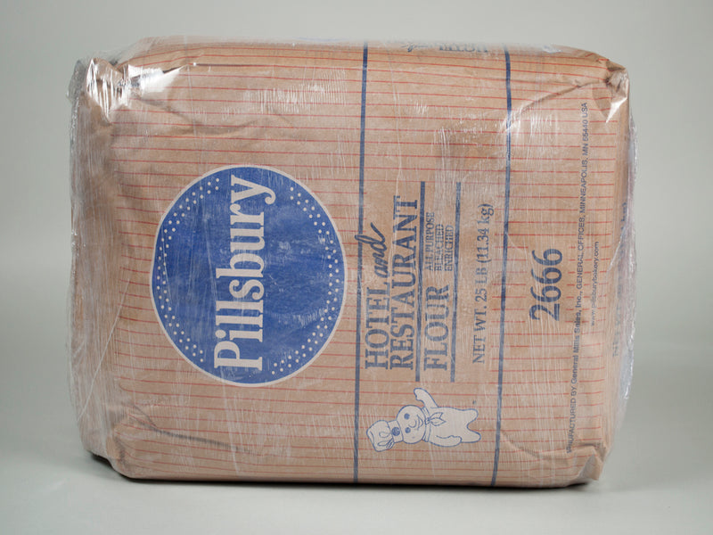 Pillsbury Hotel & Restaurant All Purpose Enriched Bleached Flour, 25 Pound- 2 per case
