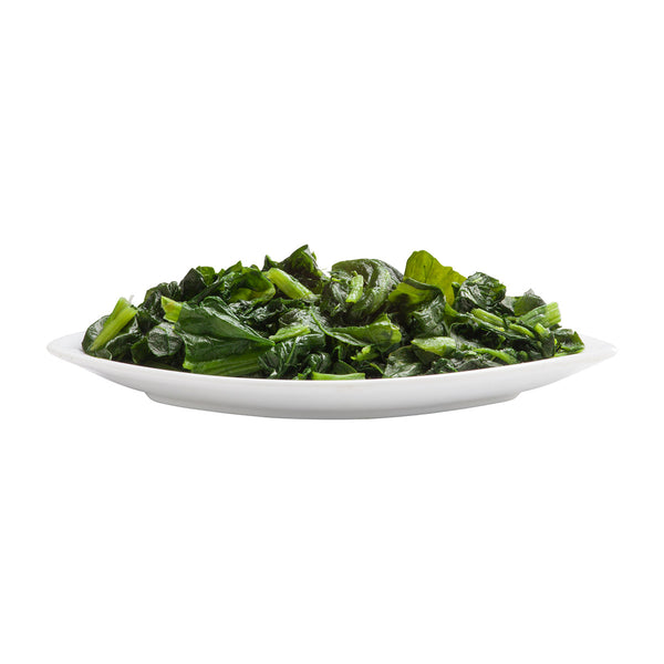 Simplot Simple Goodness Classic Vegetables 1" Cut Leaf Spinach IQF 20 Pound Each - 1 Per Case.
