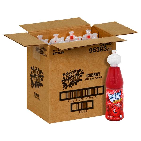 Kool Aid Burst Cherry Beverage, 6.75 Fluid Ounce - 12 Per Case.