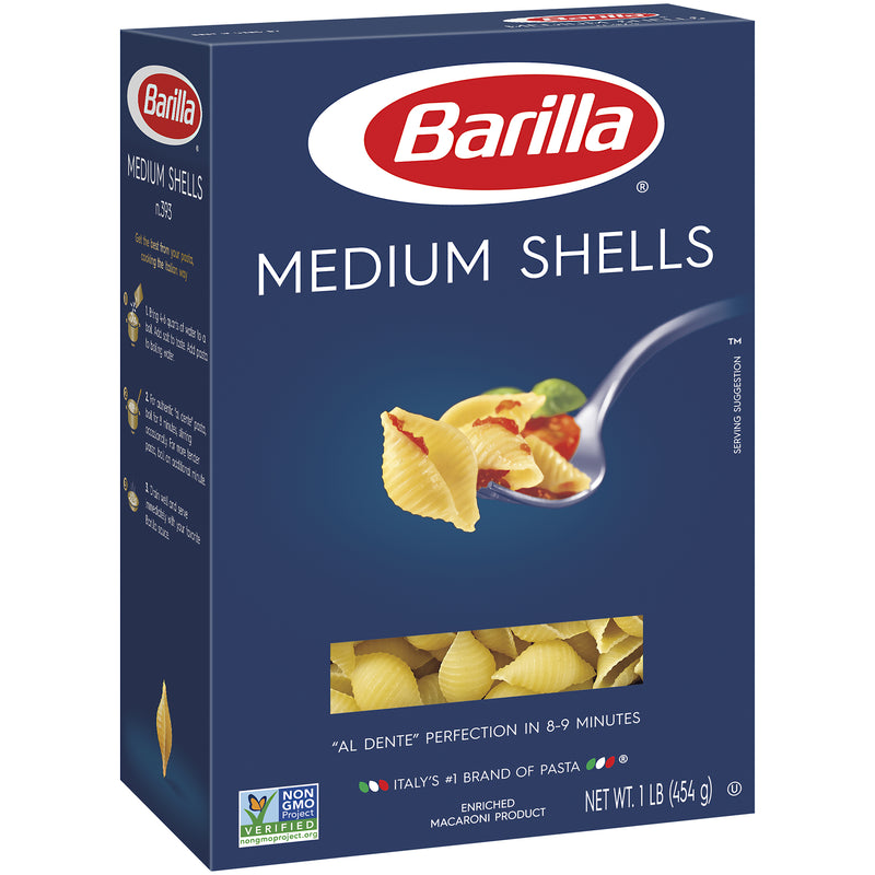 Medium Shells Barilla USA 16 Ounce Size - 12 Per Case.