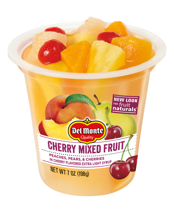 Del Monte® Cherry Mixed Fruit Fruit Cup®snacks Cup 7 Ounce Size - 12 Per Case.