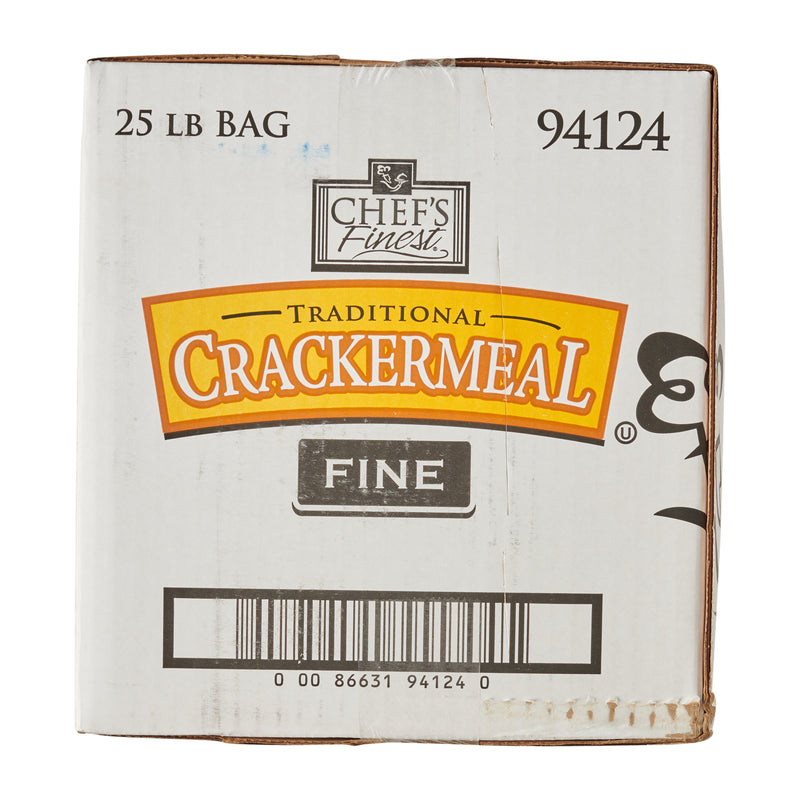 Chef's Finest Cracker Meal Fine 25 Pound Each - 1 Per Case.
