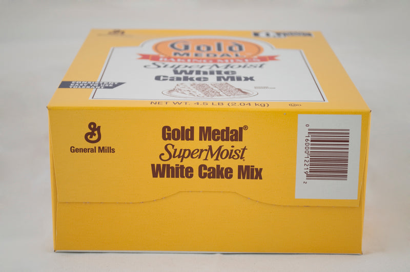Gold Medal™ Cake Mix Super Moist™ White 4.5 Pound Each - 6 Per Case.