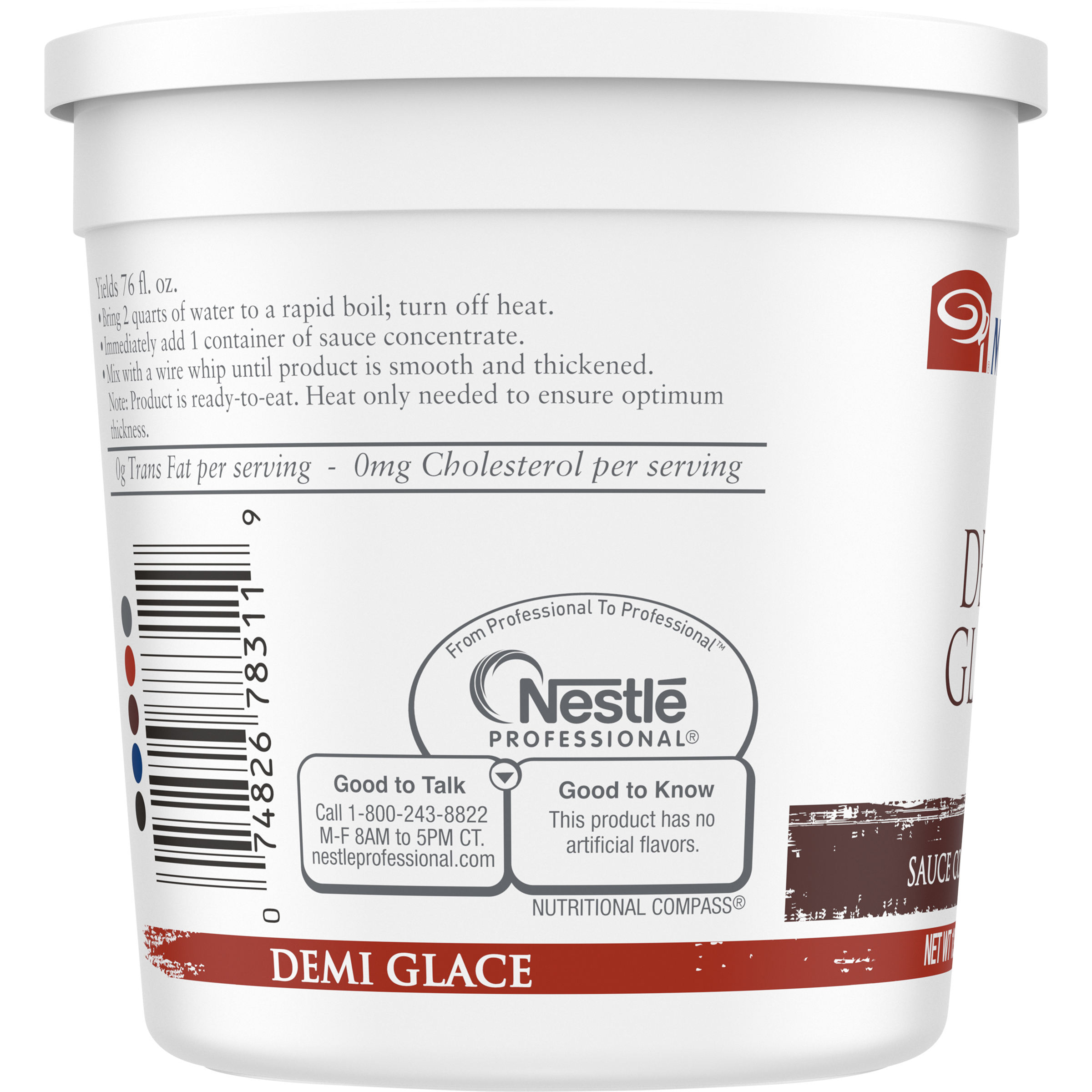 Minor's Demi Glace Sauce Concentrate 5.1 Pound Each - 1 Per Case.