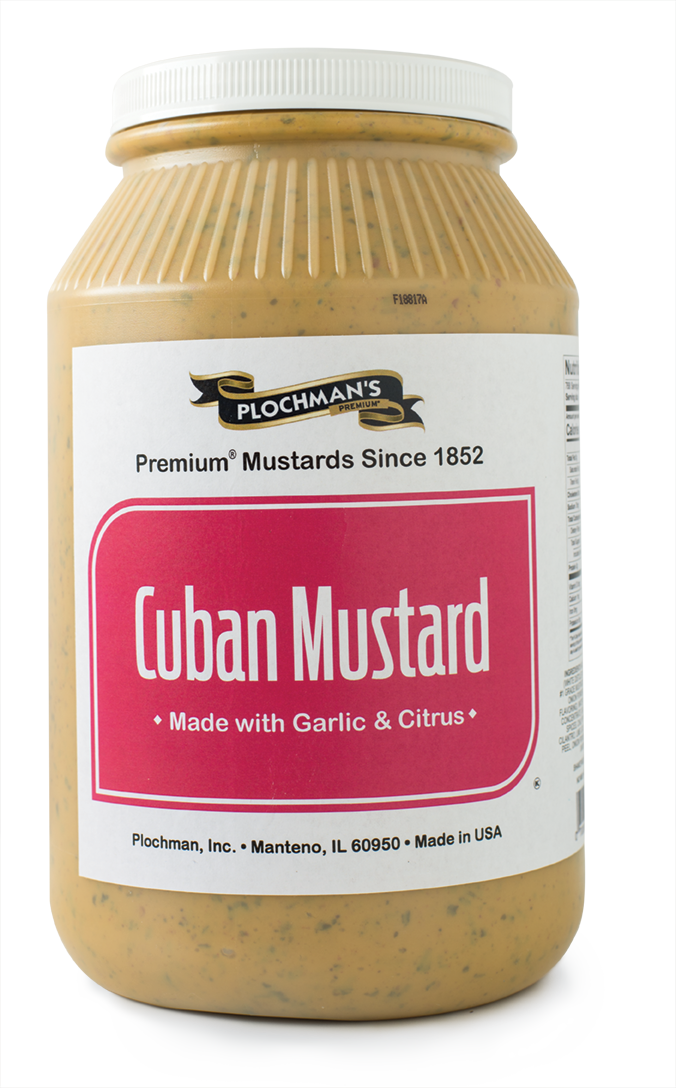 Plochman's Cuban Mustard 1 Gallon - 2 Per Case.