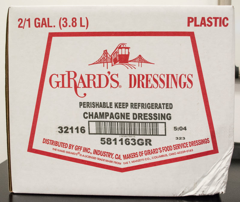 Girard's Champagne Dressing, 1 Gallon - 2 Per Case.