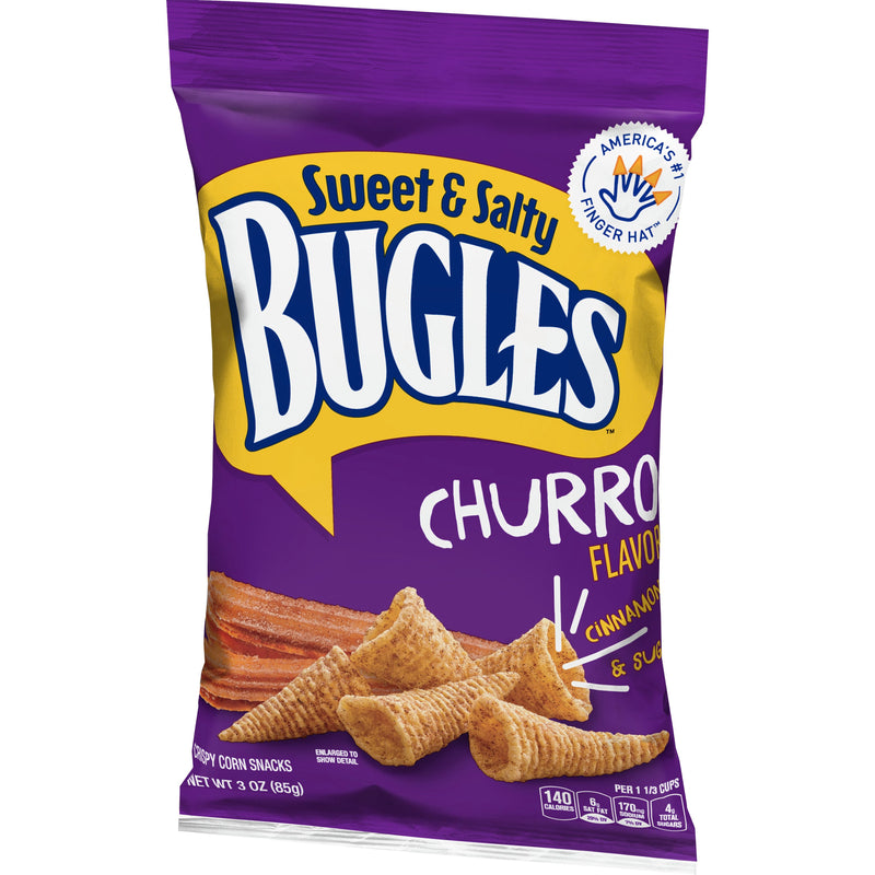 Bugles™ Sweet & Salty Churro 3 Ounce Size - 6 Per Case.