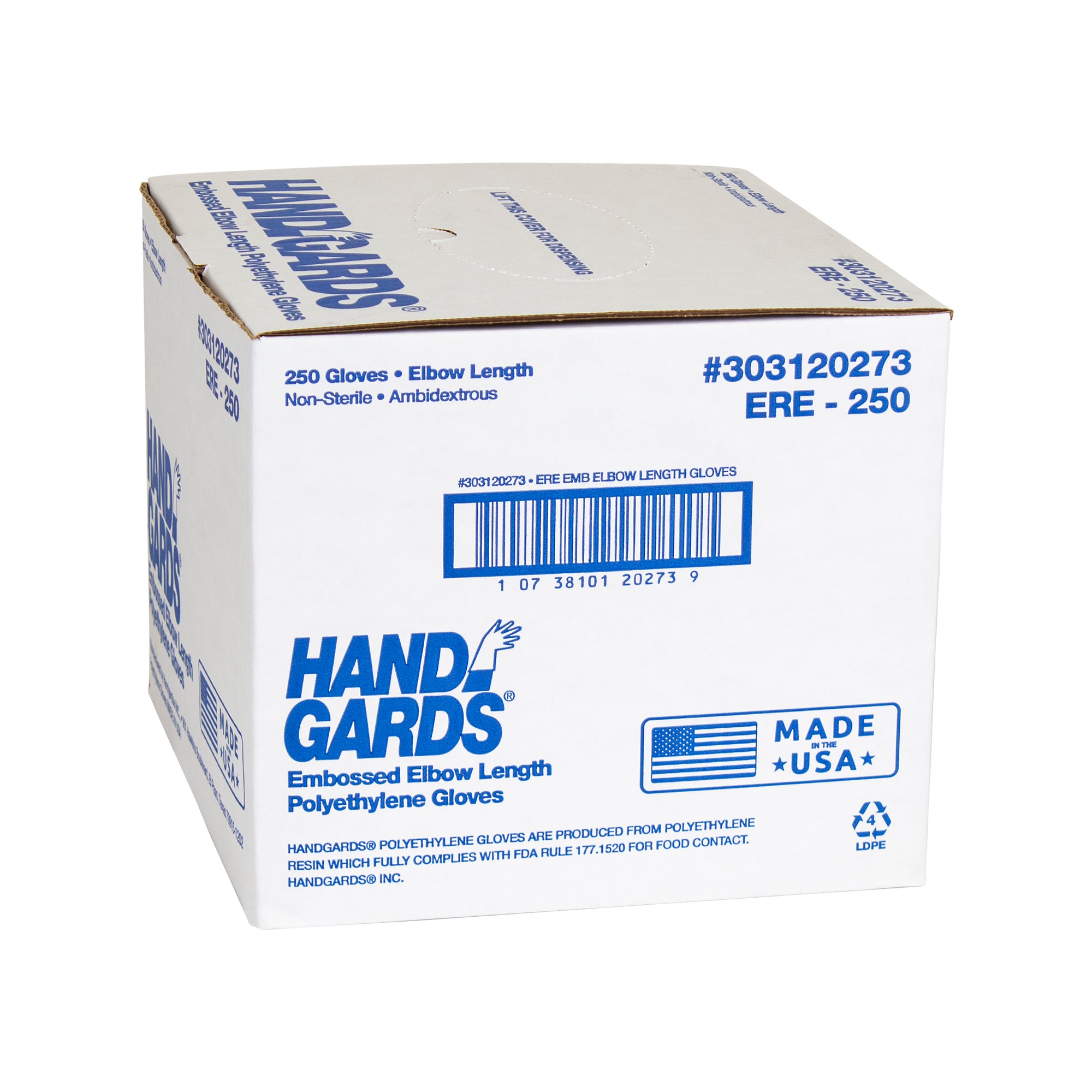 Glove Poly Elbow Length 250 Each - 1 Per Case.
