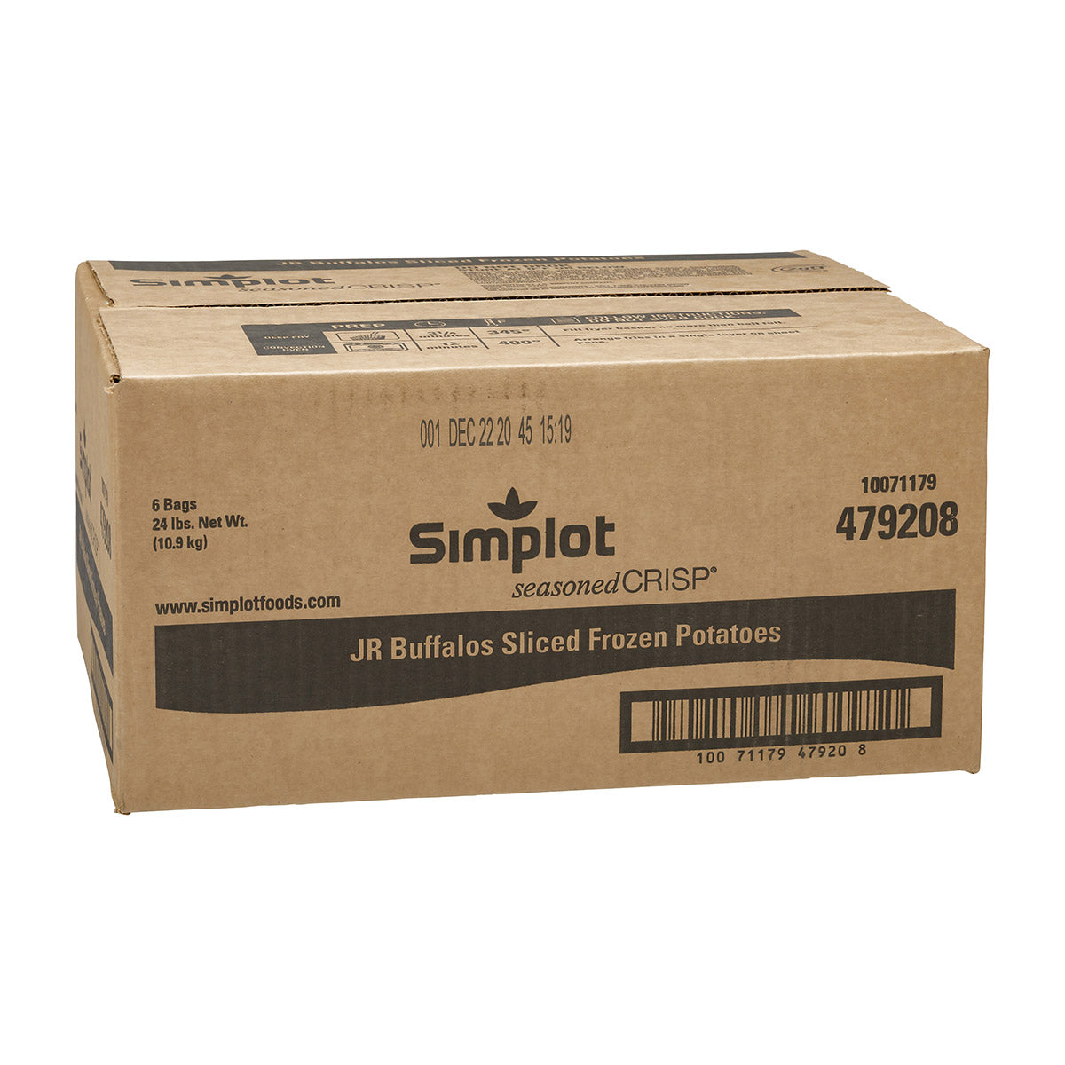 Simplot Seasonedcrisp Jr Buffalos 4" Buffalo Battered Potato Slices 4 Pound Each - 6 Per Case.