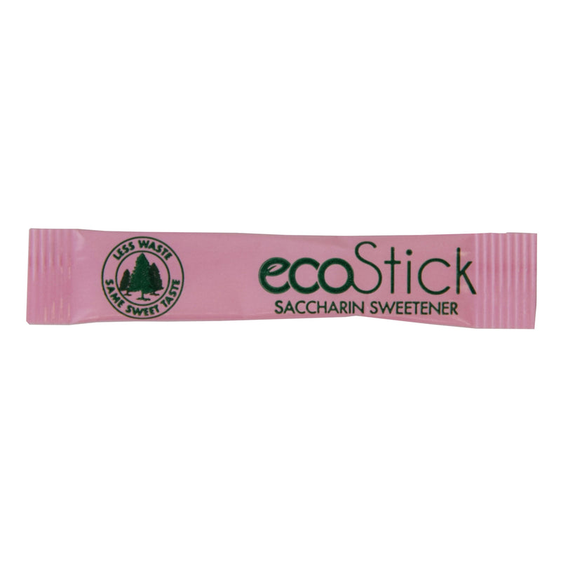 Ecostick Sugar Substitute Saccharin Pink Street 0.5 Grams Each - 2000 Per Case.