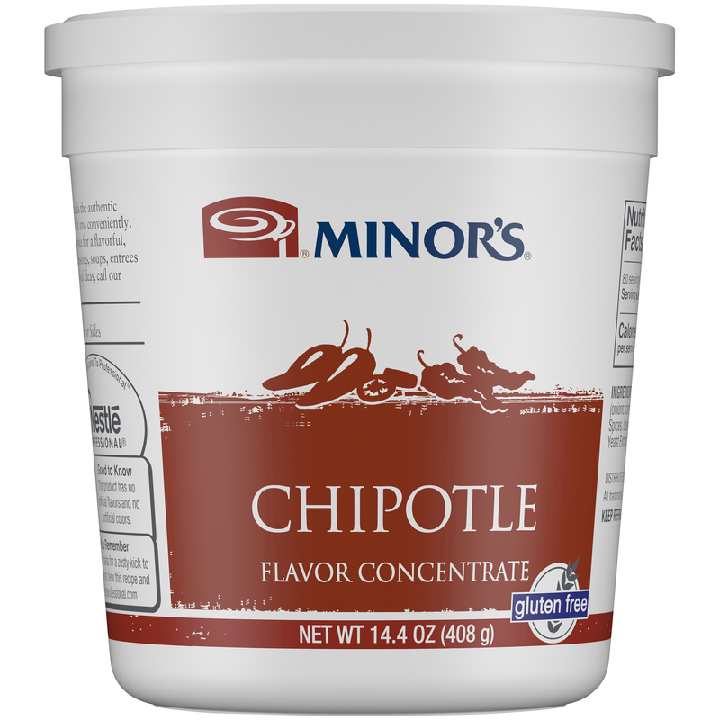 Minor's Chipotle Flavor Concentrate Gluten Free 14.4 Ounce Size - 6 Per Case.