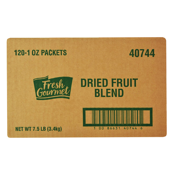 Fresh Gourmet Dried Fruit Blend 1 Ounce Size - 120 Per Case.