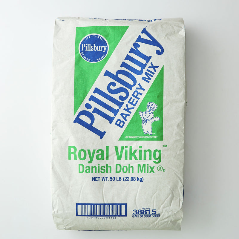 Pillsbury™ Danish Mix Royal Viking™ Danish Doh Mix 50 Pound Each - 1 Per Case.
