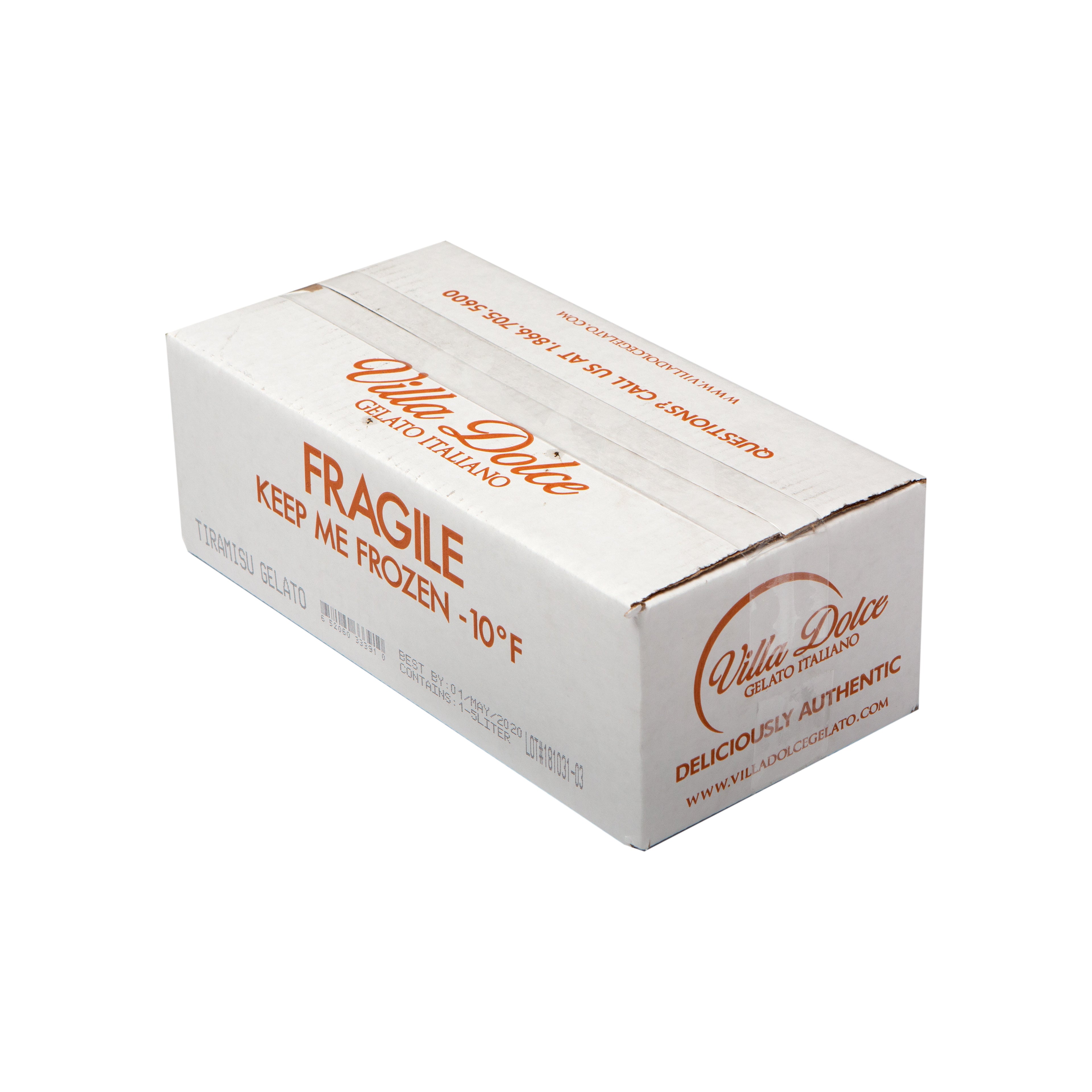 Villa Dolce Tiramisu Gelato 5 Liter - 1 Per Case.