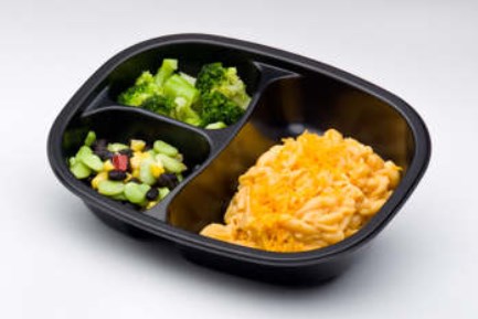 Macaroni & Cheese Served With Peas Carrots 12 Ounce Size - 20 Per Case.