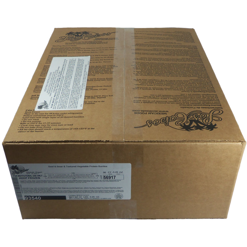 Los Cabos Burrito Beef & Bean Child Nutrition Individually Wrapped 5.2
