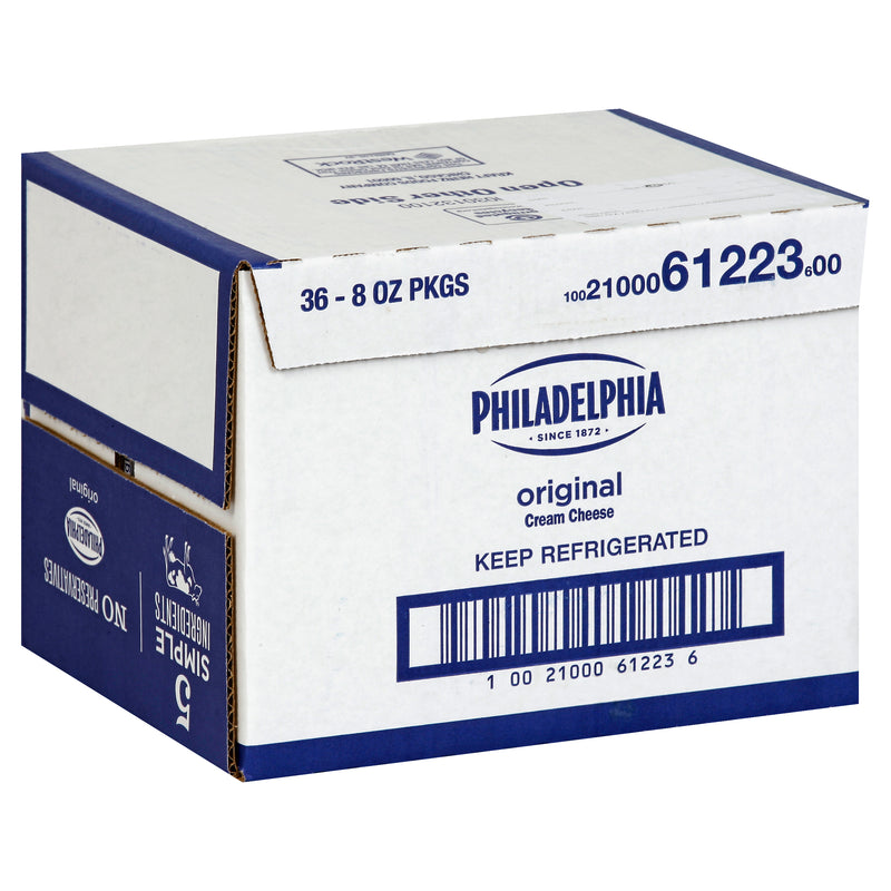 Philadelphia Original Cream Cheese, 8 Ounce Size - 36 Per Case.