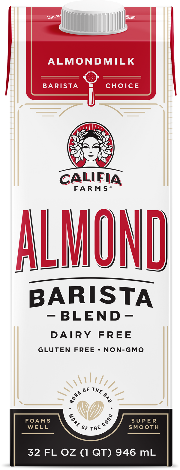 Califia Farms Original Almond Barista Blend Almond Milk 32 Fluid Ounce - 6 Per Case.