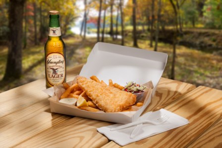 High Liner Foods Yuengling Lager Beer Battered Natural Cut Approx 6 Ounce Portion Fillets Cod 10 Pound Each - 1 Per Case.