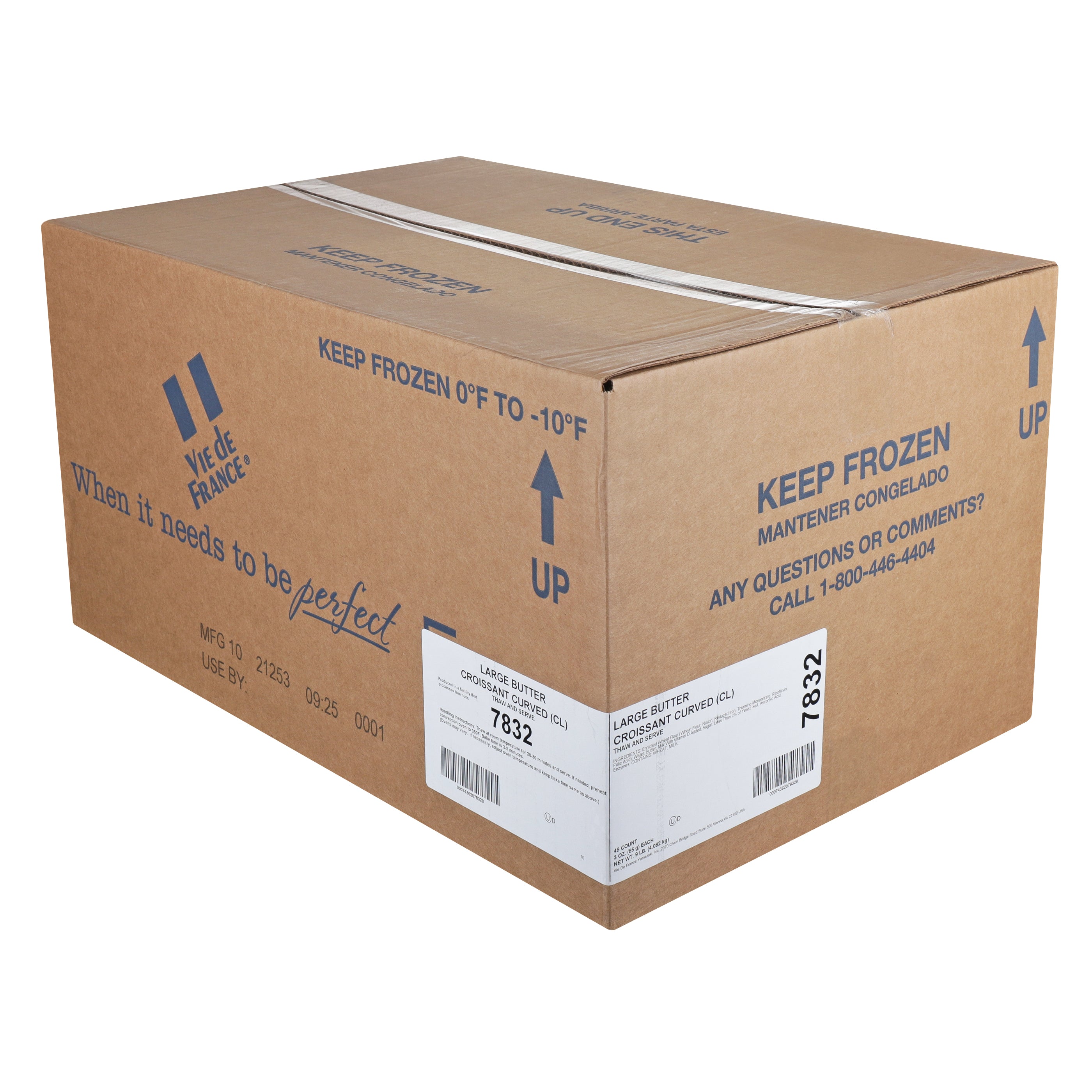 Croissant Butter Baked 3 Ounce Size - 48 Per Case.