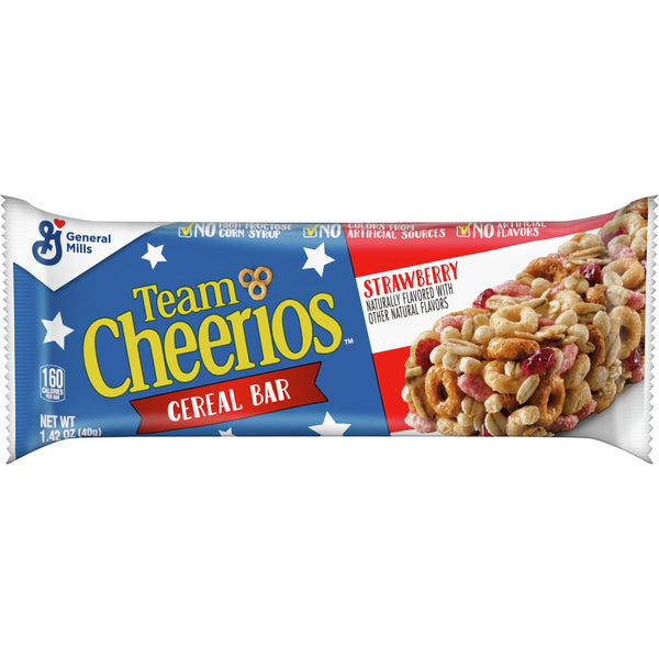 Team Cheerios™ Cereal Bars 1.42 Ounce Size - 96 Per Case.